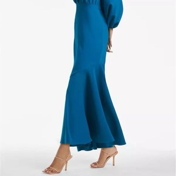 Sachin & Babi Kai Mermaid Off The Shoulder Dress in Moroccan Blue Size 4 NEW - Picture 6 of 10